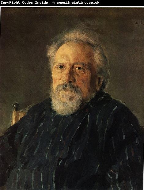Valentin Serov Portrait of Nikolai Leskov